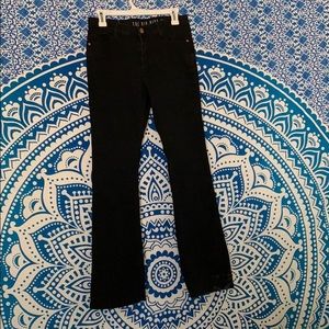 Flared black jeans